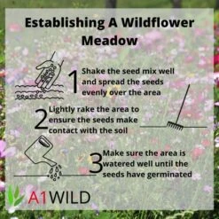 A1WILD UK Native 100% Wildflower Seed Mix -Garden & Outdoors Shop 4 8