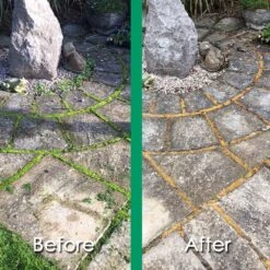 MossOff Chemical Free Multi Surface 5L - Clears Moss & Algae On Hard Surfaces -Garden & Outdoors Shop before after3