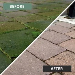 MossOff Chemical Free Multi Surface 5L - Clears Moss & Algae On Hard Surfaces -Garden & Outdoors Shop before after5