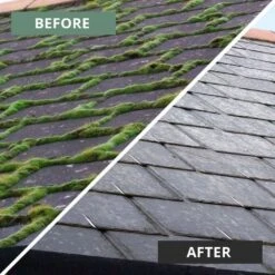 MossOff Chemical Free Multi Surface 5L - Clears Moss & Algae On Hard Surfaces -Garden & Outdoors Shop before after7