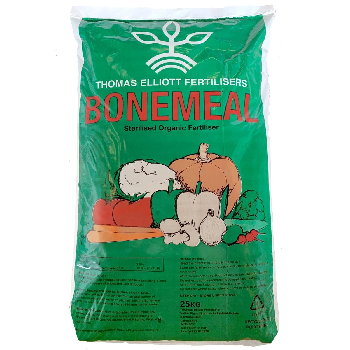 Bonemeal Fertiliser - Sterilised Organically Derived - 25KG 1 Bonemeal Fertiliser - Sterilised Organically Derived - 25KG