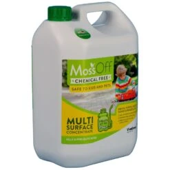 MossOff Chemical Free Multi Surface 5L - Clears Moss & Algae On Hard Surfaces -Garden & Outdoors Shop moss off multi 3 4