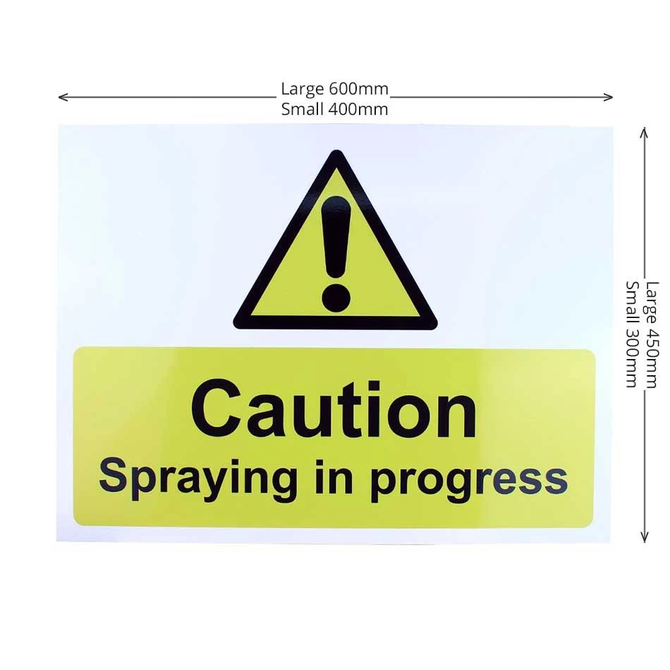 Spraying In Progress Warning Safety Sign 2 Spraying In Progress Warning Safety Sign - Image 2